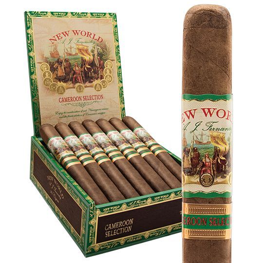 AJ Fernandez New World Cameroon Double Robusto 20’li Puro Lüks Ahşap Kutu
