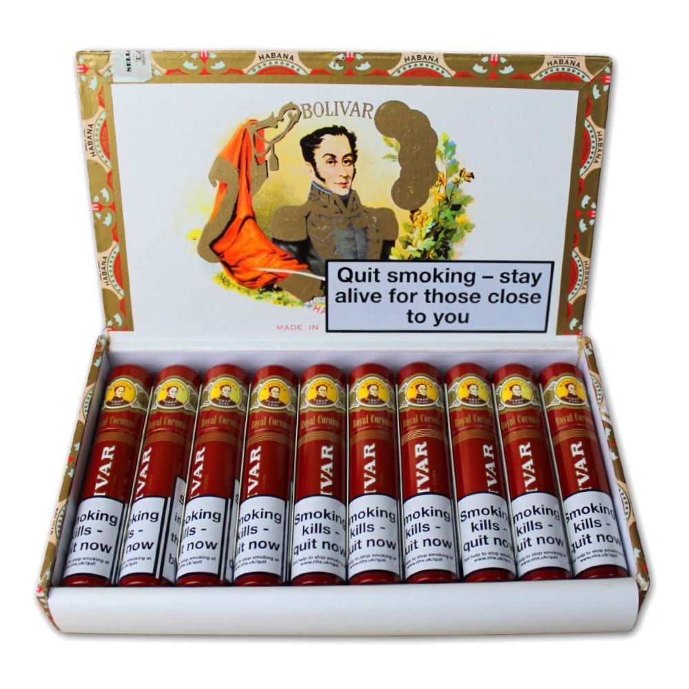 Bolivar Royal Coronas Tubos 10’li Puro Ahşap Kutu