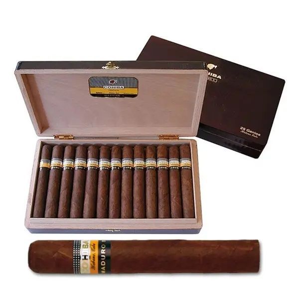 Cohiba Maduro 5 Genios Puro – 25’li Ahşap Kutu REPLİKA DOMİNİC