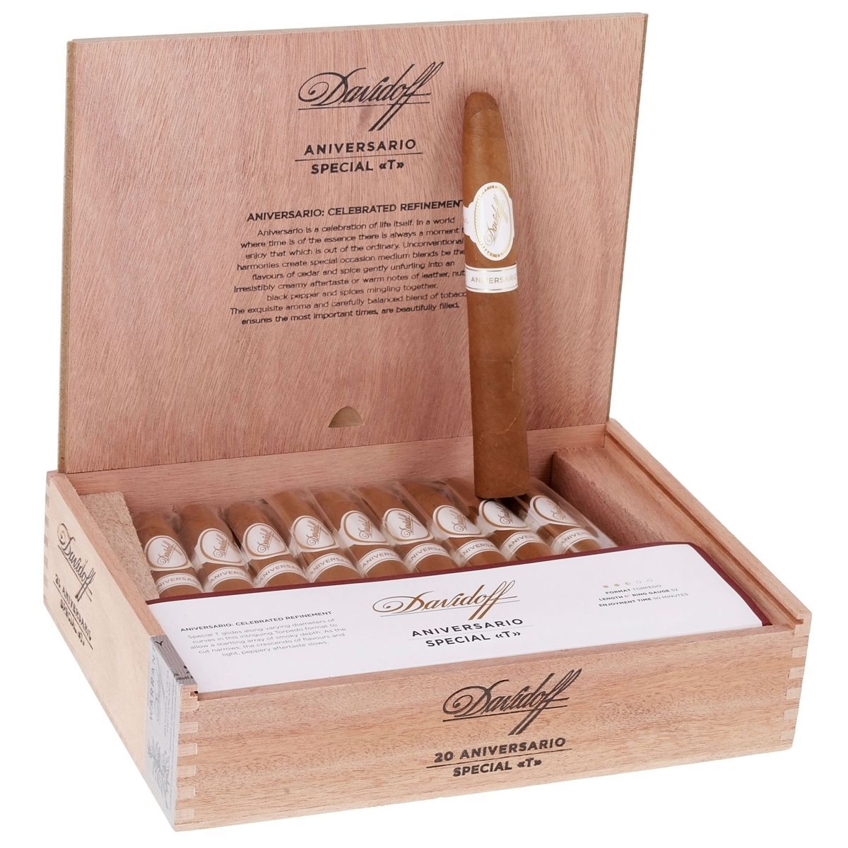 Davidoff Aniversario Special «T» – 20’li Puro Ahşap Kutu