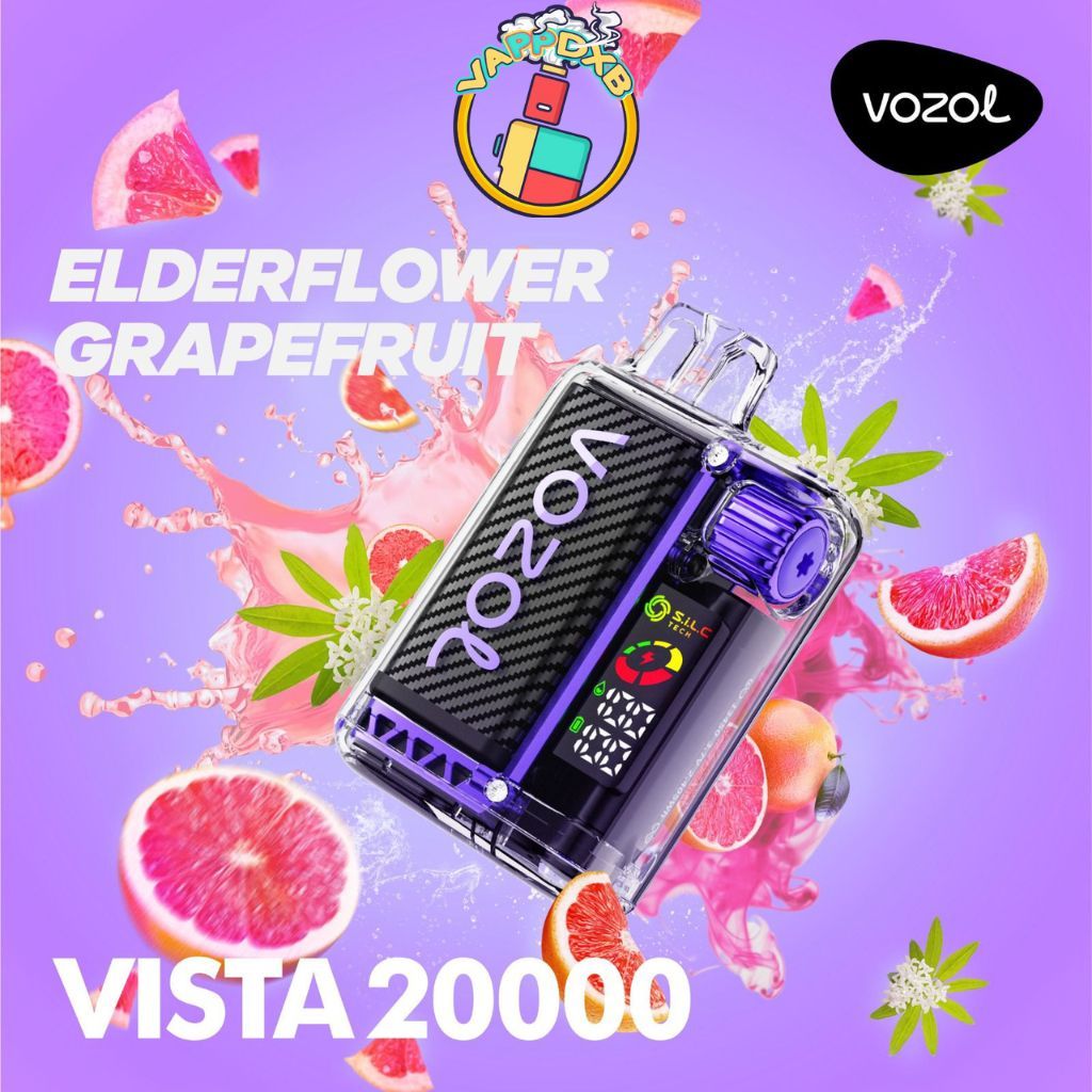 Vozol Vista 20000 Elderflower Grapefruit - Mürver Çiçeği ve Greyfurt Aromalı